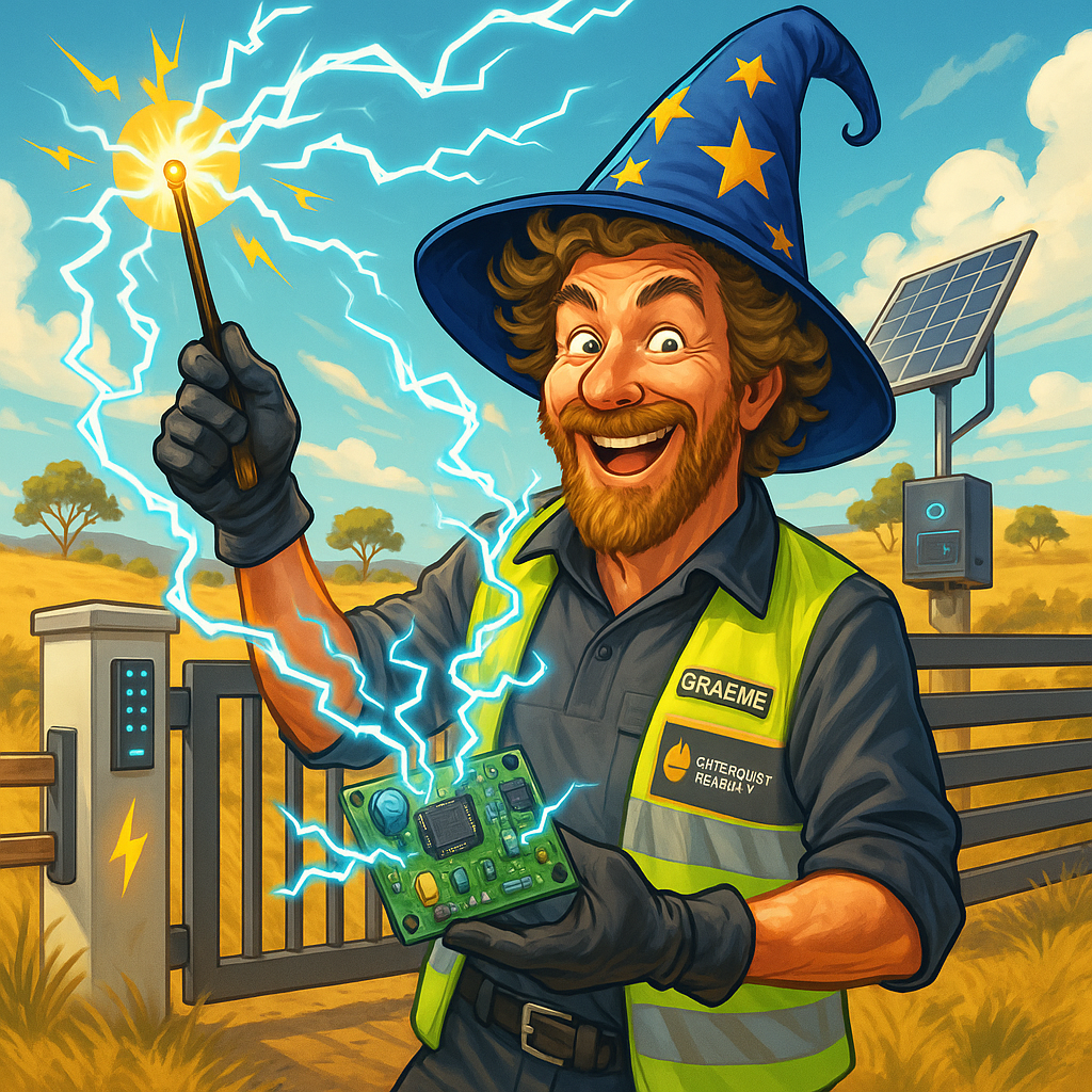 🧙♂️ Graeme the Gate Wizard – How One Aussie Bloke Is Electrifying Driveways Across the Nation