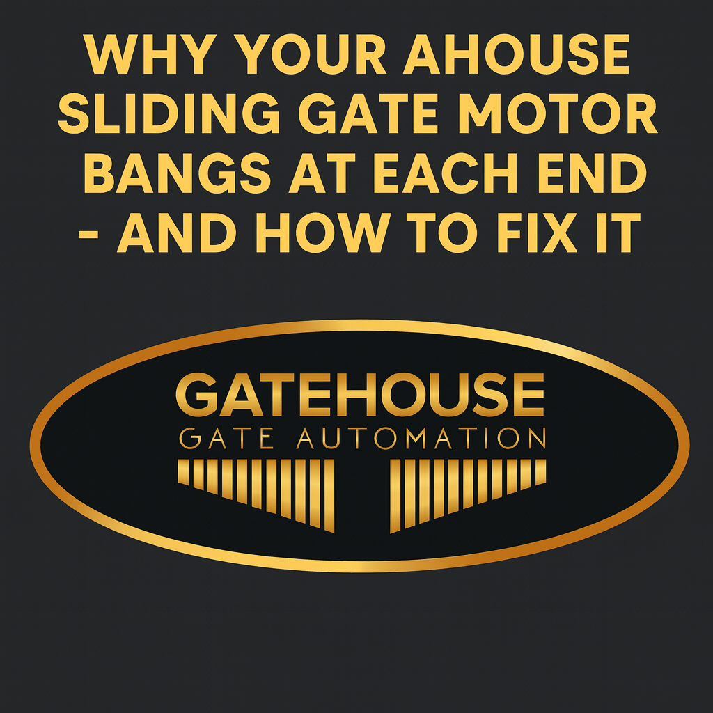 Why Your Ahouse Sliding Gate Motor Bangs at Each End — And How to Fix It