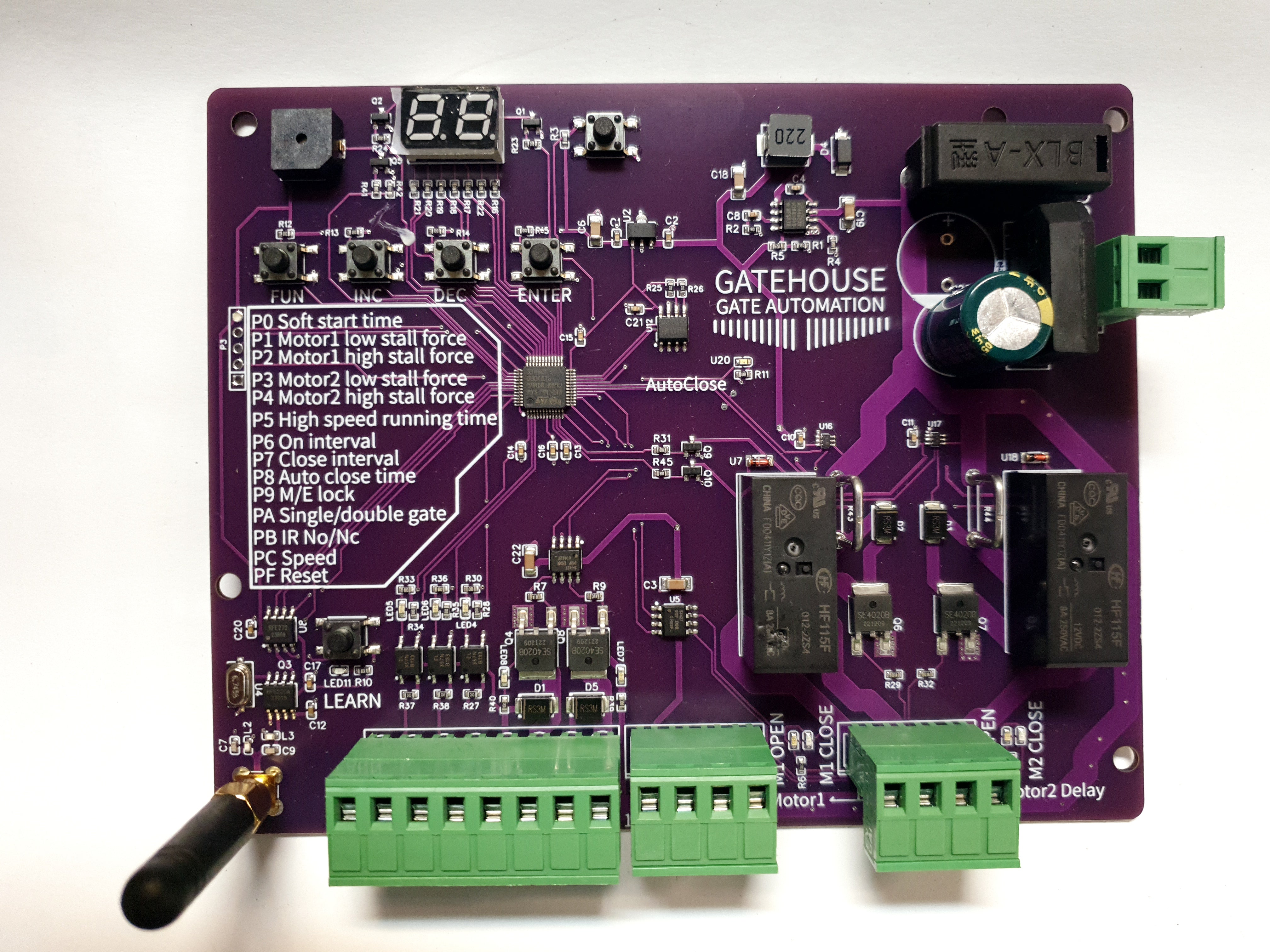 Gatehouse Security Purple Control Board - State Of The Art Electronics Built In Safety