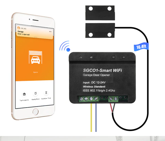 Wi-Fi Smart Garage Door Opener APP Remote Control from Anywhere