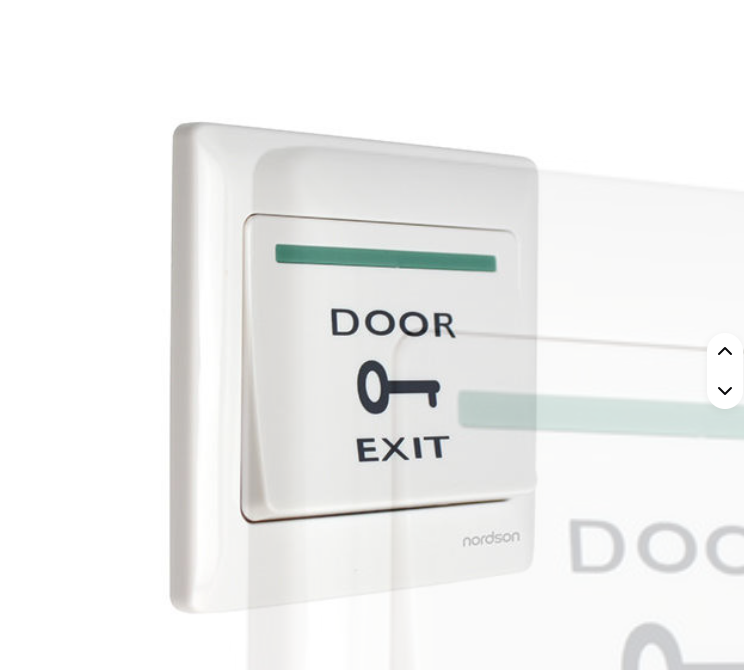 Nordson NF-86-M Plastic Exit Button with Back Box 12v