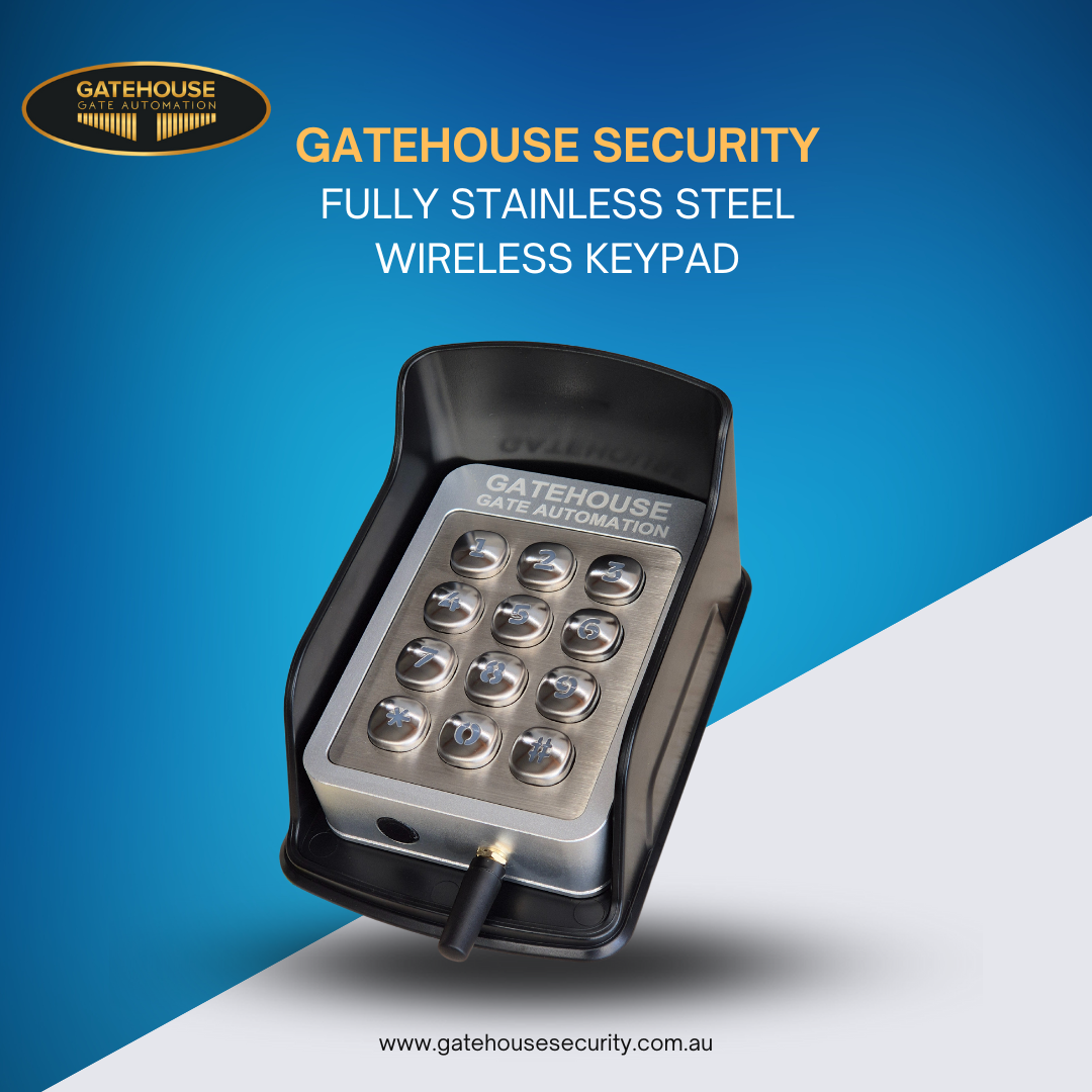 "Introducing the New Wireless Keypad for Automatic Swing and Slide Gates – Built Tough by Gatehouse Security"