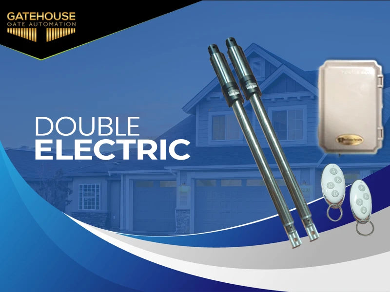 GateHouse Heavy Duty Double Electric Swing Gate Kit Australian Designed & Assembled