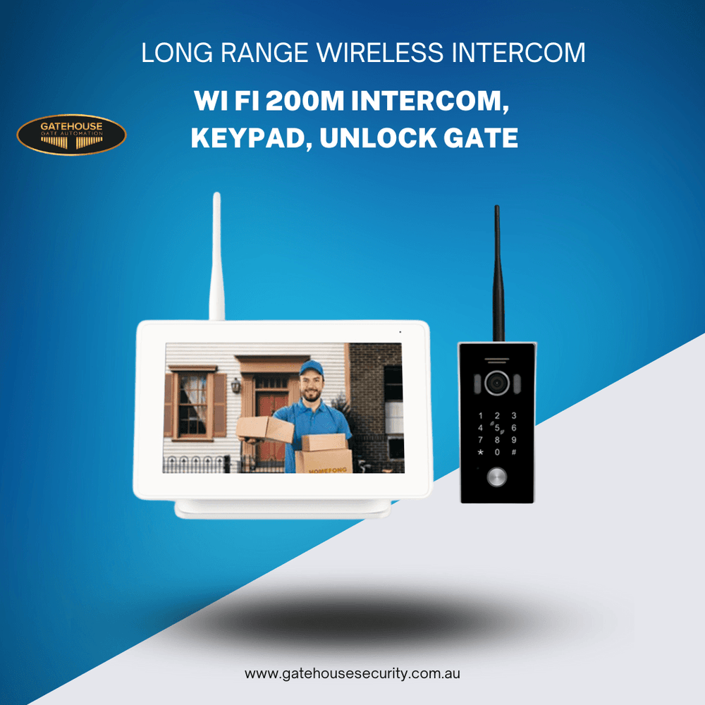 House Intercom Plug In Wireless Video Intercom with House Monitor up to 200m Range