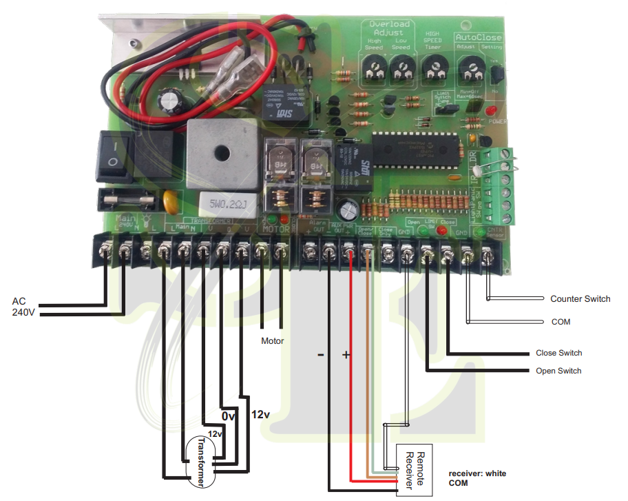 Italianor 800kg ELECTRIC slide motor kit. Latest technology